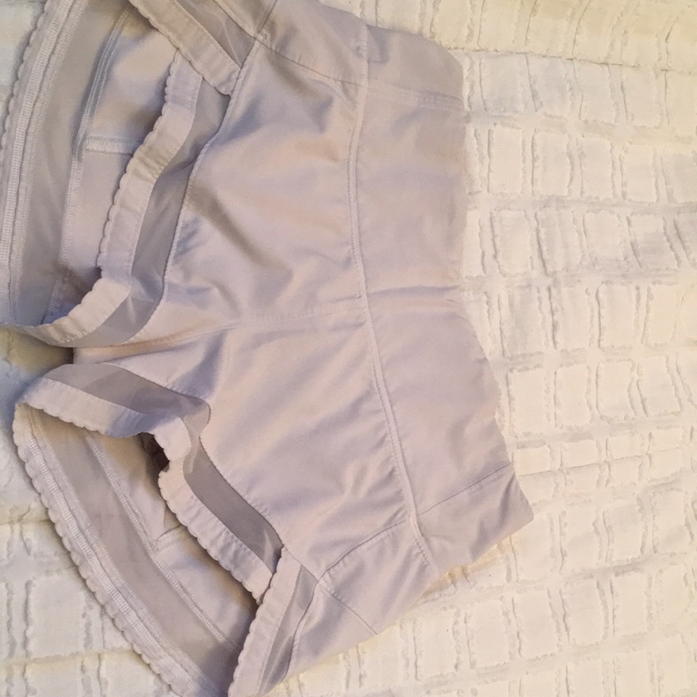 Lululemon athletic shorts.Color white.Size 2.